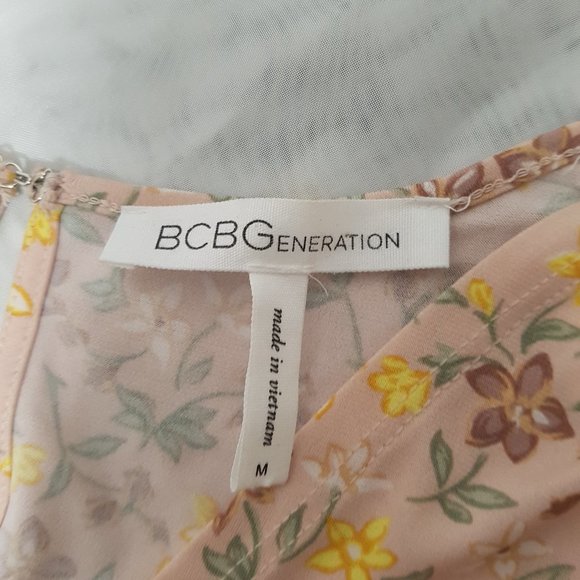 BCBGeneration Floral Jumpsuit M - Picture 3 of 3
